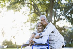Black Disabled couple
